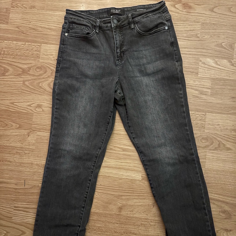 Judy Blue Black Boyfriend Fit Jeans